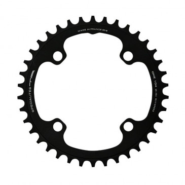 PLATEAU VTT 4BRA D.104 TA ONE 38DTS MONO NOIR MAT ALU POUR SHIMANO / SRAM / RACE FACE / FSA 10/11/12V. NARROW WIDE (COMPATIBLE TOUTE CHAINE 12V SAUF SHIMANO) 3662458006514