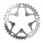 CHAINRING FOR ROAD BIKE- 5 Arms- 39T.Ø 135 MIDDLE- ALUMINIUM SILVER- 7075 TA VENTO -CAMPAGNOLO TYPE- 9/10Speed. 3662458004961