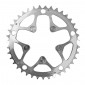 CHAINRING FOR ROAD BIKE- 5 Arms- 39T.Ø 135 MIDDLE- ALUMINIUM SILVER- 7075 TA VENTO -CAMPAGNOLO TYPE- 9/10Speed. 3662458004961