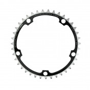 CHAINRING FOR ROAD BIKE- 5 Arms- 39T.Ø 135 -INNER- ALUMINIUM BLACK- 7075 TA VENTO -CAMPAGNOLO TYPE- 9/10Speed. 3662458003308