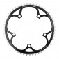 CHAINRING FOR ROAD BIKE- 5 Arms- 46T.Ø 135 -OUTER- ALUMINIUM BLACK- 7075 TA VENTO -CAMPAGNOLO TYPE- 9/10Speed. 3662458003704