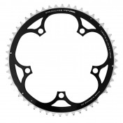 CHAINRING FOR ROAD BIKE- 5 Arms- 52T.Ø 135 -OUTER- ALUMINIUM BLACK- 7075 TA VENTO -CAMPAGNOLO TYPE- 9/10Speed. 3662458003698