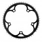CHAINRING FOR ROAD BIKE- 5 Arms- 52T.Ø 135 -OUTER- ALUMINIUM BLACK- 7075 TA VENTO -CAMPAGNOLO TYPE- 9/10Speed. 3662458003698