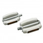 FLAT PEDAL-FOR URBAN BIKE MARWI WHITE-RESIN WITH STEEL BODY - THREADED 9/16(PAIR) (OEM PACKAGING)