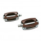 FLAT PEDAL-FOR URBAN BIKE MARWI BROWN-RESIN WITH STEEL BODY - THREADED 9/16(PAIR) (OEM PACKAGING) 8590966689026