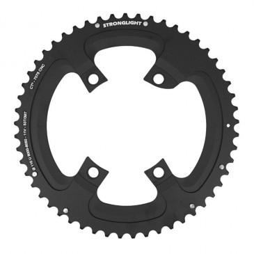 PLATEAU ROUTE 4BRA D.110 POUR SHIMANO ULTEGRA R8000 / R8050 STRONGLIGHT 53DTS EXTERIEUR NOIR CT2 11V. (POUR PLATEAU 39DTS) 3700223720996