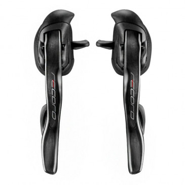 SHIFTERS SET FOR ROAD BIKE - CAMPAGNOLO 12SPEED. RECORD CARBON (PAIR) INCLUDED CABLES+HOUSING