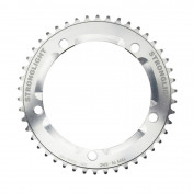 CHAINRING FOR TRACK BIKE- 5 Arms- 46T.Ø 144 ALUMINIUM SILVER 7075 FOR CHAIN 3.17mm (1"1/8) STRONGLIGHT 3700223704453