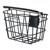 FRONT BASKET - ALUMINIUM BASIL BREMEN -BLACK MATT WITH SOFTGRIP HANDLE - SOLD WITHOUT BRACKET - KLICKFIX COMPATIBLE 8715019112447
