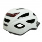 CASQUE VELO CITY ADULTE POLISPORT CITYGO CREME TAILLE 54-59 SYSTEM QUICK LOCK AVEC LUMIERE INTEGREE 5604415085819