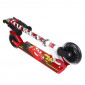 TROTTINETTE ENFANT DISNEY 2 ROUES CARS ROUGE ACIER PLIABLE ET REGLABLE AVEC FREIN ROUE ARRIERE 5902308599215
