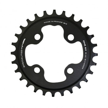 PLATEAU VTT 4BRA D.64 TA ONE 28DTS MONO NOIR MAT ALU POUR SHIMANO / SRAM / RACE FACE / FSA 10/11/12V. NARROW WIDE 3662458007030