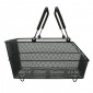 REAR BASKET - STEEL MESH- BASIL CENTO BLACK FOR MIK MOUNTING SYSTEM (ORDER 157030+155681 To fit on your luggage rack)
