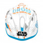 CASQUE VELO ENFANT DISNEY V2 STARWARS BLANC/BLEU/ORANGE AVEC MOLETTE REGLAGE TAILLE 52-56 (VENDU SUR CARTE) 5902308590335