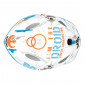 CASQUE VELO ENFANT DISNEY V2 STARWARS BLANC/BLEU/ORANGE AVEC MOLETTE REGLAGE TAILLE 52-56 (VENDU SUR CARTE) 5902308590335