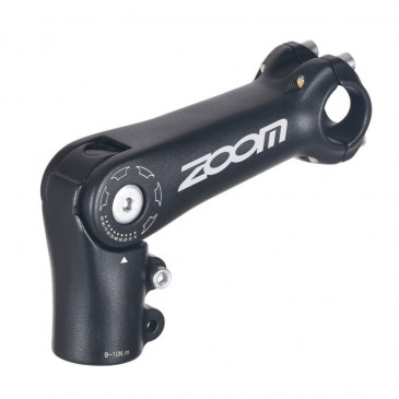 POTENCE VTT /URBAIN/TREKKING ZOOM REGLABLE REHAUSSE ALU NOIR MAT 25.4 L 90mm AHEAD-SET 1"1/8 3700948108956