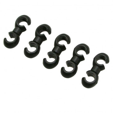 CABLE HOUSING GUIDE - BRAKES OR DERAILLEUR- FIBRAX BLACK (5 in pack) 5027373995318