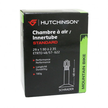 CHAMBRE A AIR VELO 29 x 1.90-2.35 HUTCHINSON VALVE STANDARD 48mm 183g 3248382061227