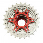 CASSETTE 11V. SUNRACE RX1 11-25 ROUTE POUR SHIMANO (NIVEAU 105) METALLIC ARGENT (LIVRE EN BOITE)(11-12-13-14-15-16-17-19-21-23-25)