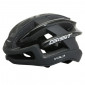 ROAD BIKE ADULT HELMET- GIST VOLO MATT BLACK/GLOSS BLACK - FULL IN-MOLD - EURO 56-62 RATCHET SETTING 210GRS