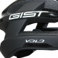 ROAD BIKE ADULT HELMET- GIST VOLO MATT BLACK/GLOSS BLACK - FULL IN-MOLD - EURO 56-62 RATCHET SETTING 210GRS