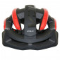 ROAD BIKE ADULT HELMET- GIST VOLO MATT BLACK/GLOSS RED - FULL IN-MOLD - EURO 52-56 RATCHET SETTING 210GRS 8013271288864