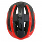 ROAD BIKE ADULT HELMET- GIST VOLO MATT BLACK/GLOSS RED - FULL IN-MOLD - EURO 52-56 RATCHET SETTING 210GRS