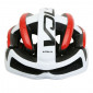 CASQUE VELO ADULTE GIST ROUTE VOLO BLANC/ROUGE BRILLANT FULL IN-MOLD TAILLE 52-56 REGLAGE MOLETTE 210GRS