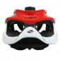 CASQUE VELO ADULTE GIST ROUTE VOLO BLANC/ROUGE BRILLANT FULL IN-MOLD TAILLE 52-56 REGLAGE MOLETTE 210GRS