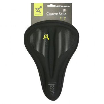 COUVRE SELLE VELO NEWTON GEL MEMOIRE DE FORME NOIR (270x195mm)