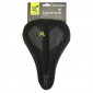 BICYCLE SEAT COVER- NEWTON GEL - BLACK- SHAPE MEMORY (280x165mm)