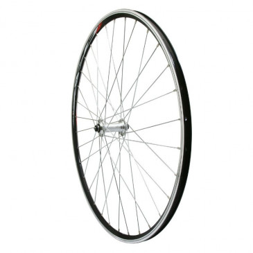 WHEEL FOR ROAD BIKE- 700 ELAN FRONT CFX BLACK - ALUMINIUM HUB. 32 SPOKES.