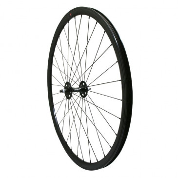 ROUE ROUTE / FIXIE PATIN P2R NOIR AVANT AVEC ECROUS JANTE 17C PROFIL 28mm 3660429022228