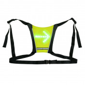 VESTE/GILET/BAUDRIER SECURITE AVEC SIGNALISATION INTEGREE 48 LEDS AVEC INDICATEUR DIRECTION ET TELECOMMANDE CINTRE SANS FIL (H20xL20cm) RECHARGEABLE USB 3700948112816