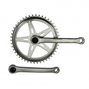 CHAINSET FOR URBAN BIKE- P2R WITH STEEL CRANKS 170mm - 46T. CHAINRING. FOR CHAIN 2.38 (3/32") 3700948112670