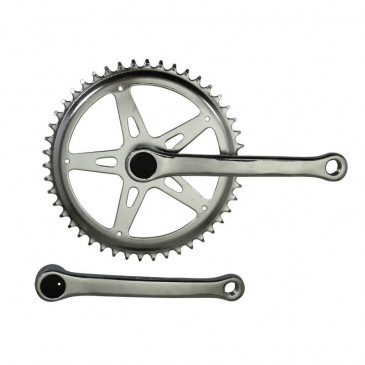 CHAINSET FOR URBAN BIKE- P2R WITH STEEL CRANKS 170mm - 46T. CHAINRING. FOR CHAIN 2.38 (3/32")