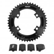 CHAINRING FOR ROAD BIKE - Ø 110 - 4 ARMS For SHIMANO ULTEGRA R8000 / R8050 MICHE 46 Teeth External Black 11 Speed. 8057013346252