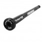 THRU AXLE - REAR FOR ROAD BIKE THREADED 1.0mm FOR AXLE 12X142 BLACK 38gr. (L 165mm EXCLUDING STOP)