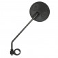 MIRROR FOR BICYCLE-LEFT/RIGHT- BLACK-ROUND SHAPED (Ø 85mm) ON CLAMP - ARM L 170mm ADJUSTABLE - Ø 22.2 mm (on card) 3299738017191
