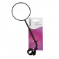MIRROR FOR BICYCLE-LEFT/RIGHT- BLACK-ROUND SHAPED (Ø 85mm) ON CLAMP - ARM L 170mm ADJUSTABLE - Ø 22.2 mm (on card) 3299738017191