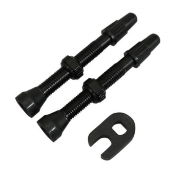 TYRE VALVE PRESTA - HUTCHINSON TUBELESS 44 mm - REMOVABLE CORE (VENDU PAR 2)