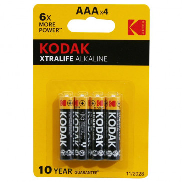 BATTERY- LR03 1.5V XTRALIFE ALCALINE AAA (SOLD PER 4) 0887930951998