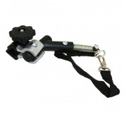 ATTACHE REMORQUE VELO POUR REMORQUE ENFANT FIXATION SUR BASE AVEC MOLETTE (PARTIE FLEXIBLE FIXATION SUR LA REMORQUE) ALTERNATIVE POUR AXE TRAVERSANT 3700948113165