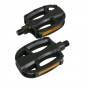 FLAT PEDAL FOR MTB- MARWI RESIN FOR JUNIOR/KID BLACK Thread 1/2" (PAIR ON CARD)