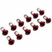 VIS DE FIXATION DISQUE DE FREIN DIAM 4x10mm TORX T25 ROUGE (12 PIECES) 3700948043974