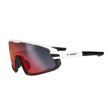 ADULT CYCLING GLASSES- NEXT - WHITE FRAME (3 AMOVIBLE LENSES - PROTECTION 100% UV - UVA - UVB) OPTIMAL VISION, ULTRA PROTECTIVE, VERY RESISTANT 8013271288192
