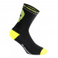 CYCLING SOCKS- SUMMER - CRANE BLACK/YELLOW FLUO 36/39 ANTIBACTERIAL - HEIGHT 18CM (PAIR)