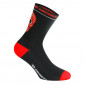 CYCLING SOCKS- SUMMER - CRANE BLACK/RED 36/39 ANTIBACTERIAL - HEIGHT 18CM (PAIR)