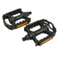 FLAT PEDAL FOR MTB - MARWI RESIN SP872 BLACK Thread 1/2" (PAIR ON CARD)