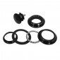HEADSET-SEMI INTEGRATED- 1"1/8 (44mm) STEEL BALL BEARINGS-BLACK- P2R 3700948114094